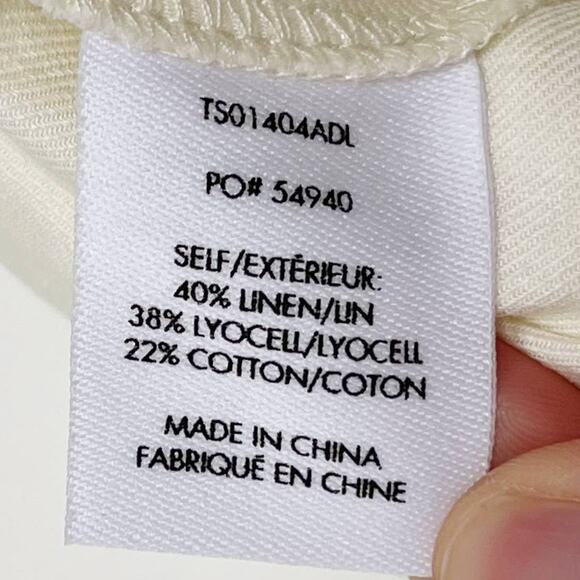 New Derek Lam 10 Crosby Kiana Pleated Asymmetrical Mini Skirt 14 Cotton Linen - Picture 8 of 12